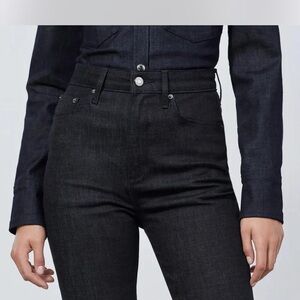 Zara Black High Rise Jeans with Stretchy Fit